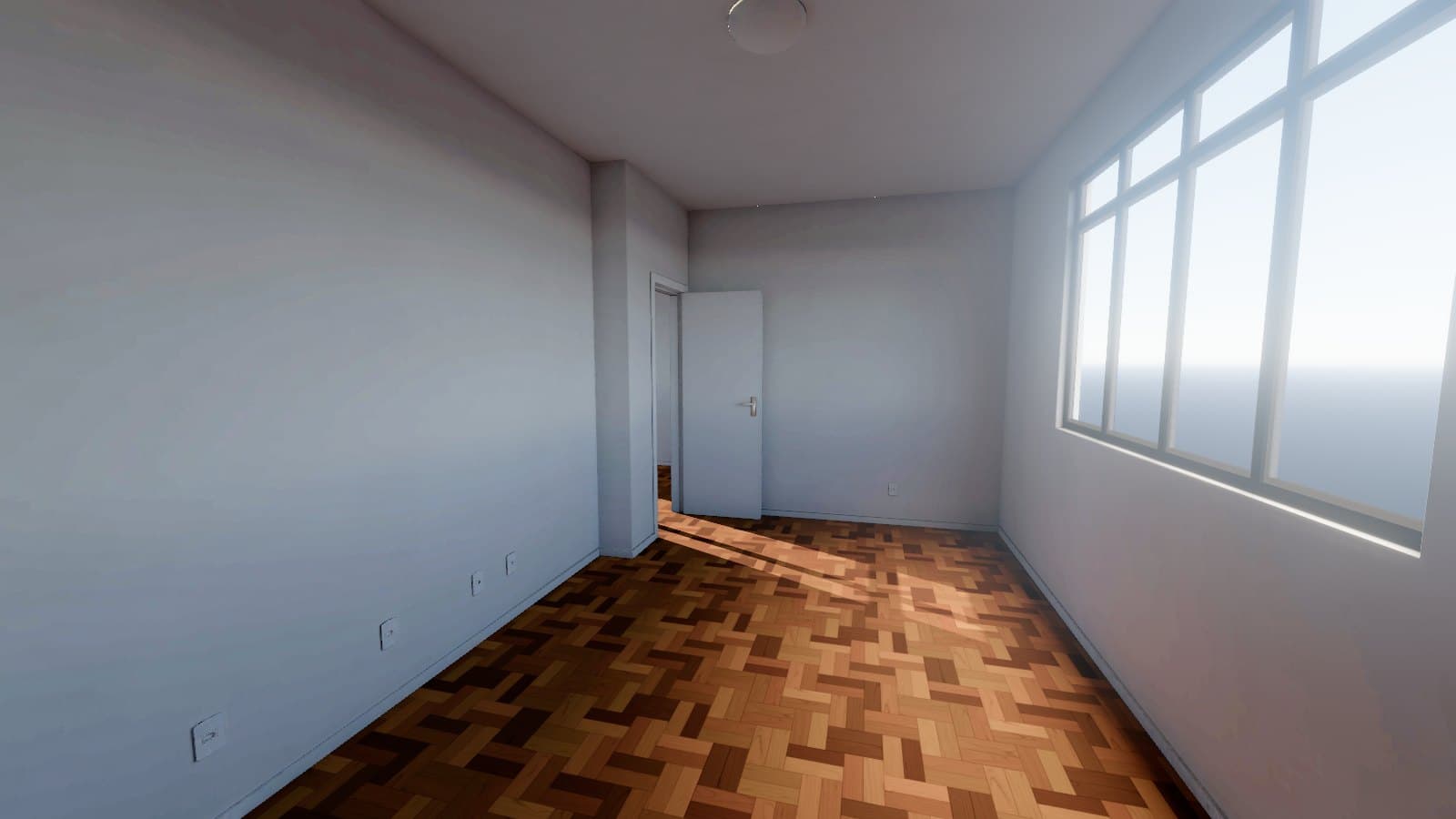 Interior do Apartamento Santa Tereza em 3D